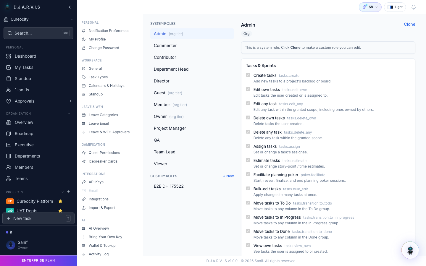 Roles & Permissions
