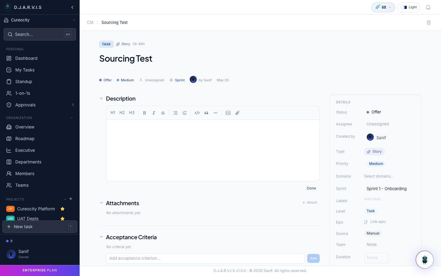 Task detail